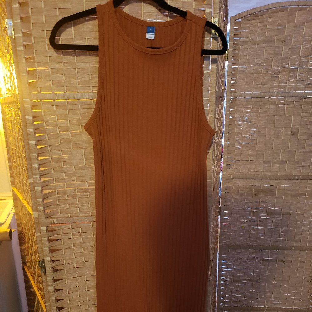 Ribbed body con dress